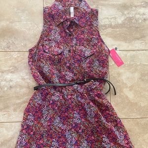 NWT Xhilaration Floral Button Up Dress